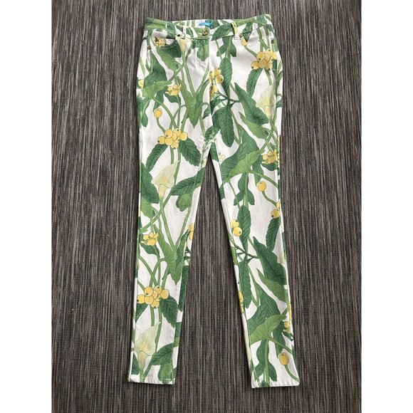 J. McLaughlin Women Floral Skinny Pants Size 4 - Picture 1 of 6